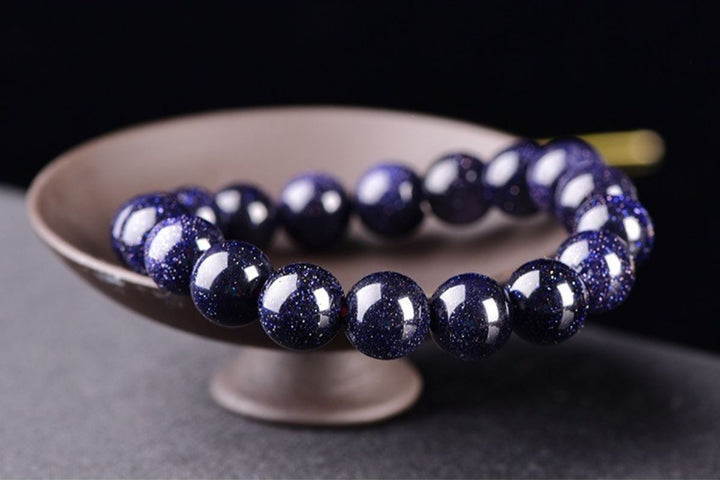Bracelet en grès bleu - Karma et Moi