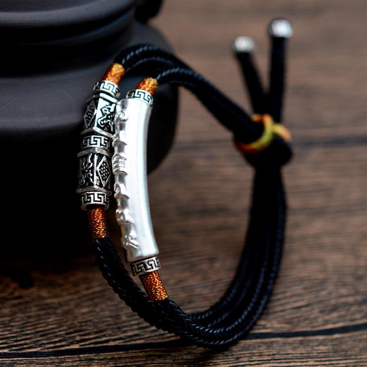 Double bracelet avec mantra tibétain - Karma et Moi
