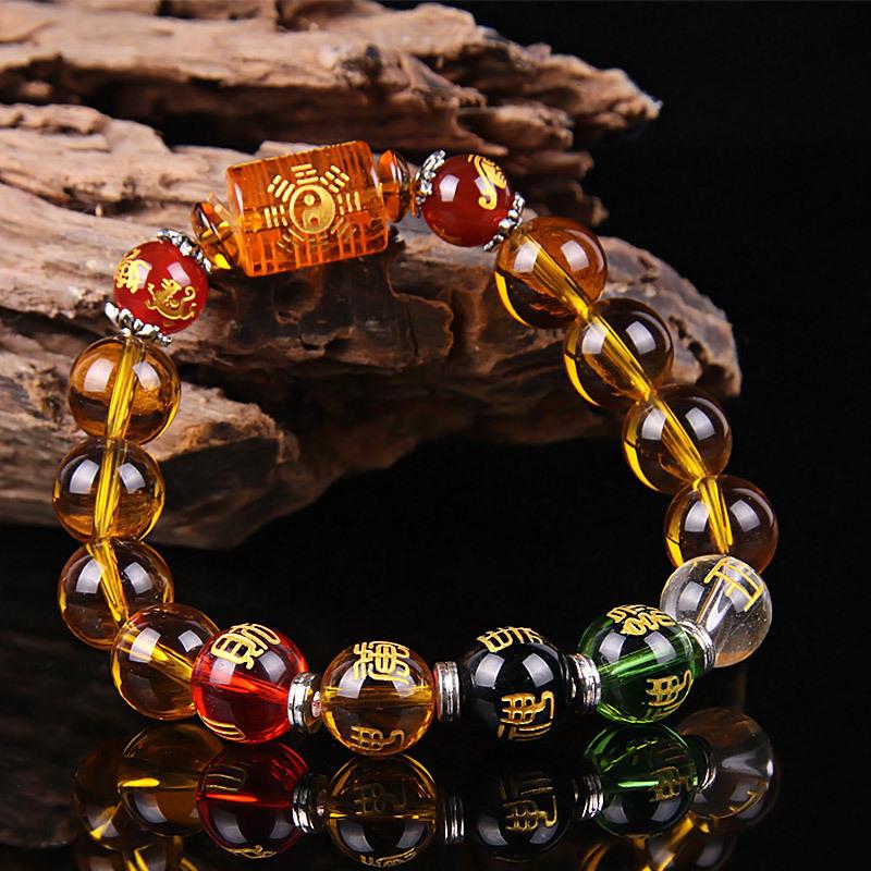 GRATUIT Bracelet Feng Shui en citrine du Dieu de la richesse - Karma et Moi