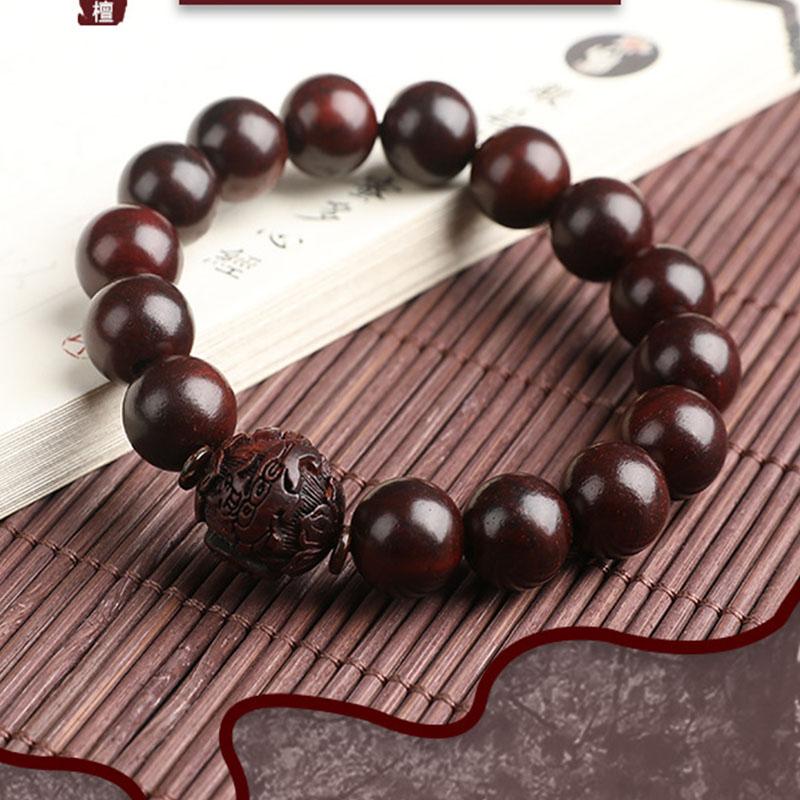 Bracelet en bois de santal - Perles de méditation bouddhistes - Karma et Moi