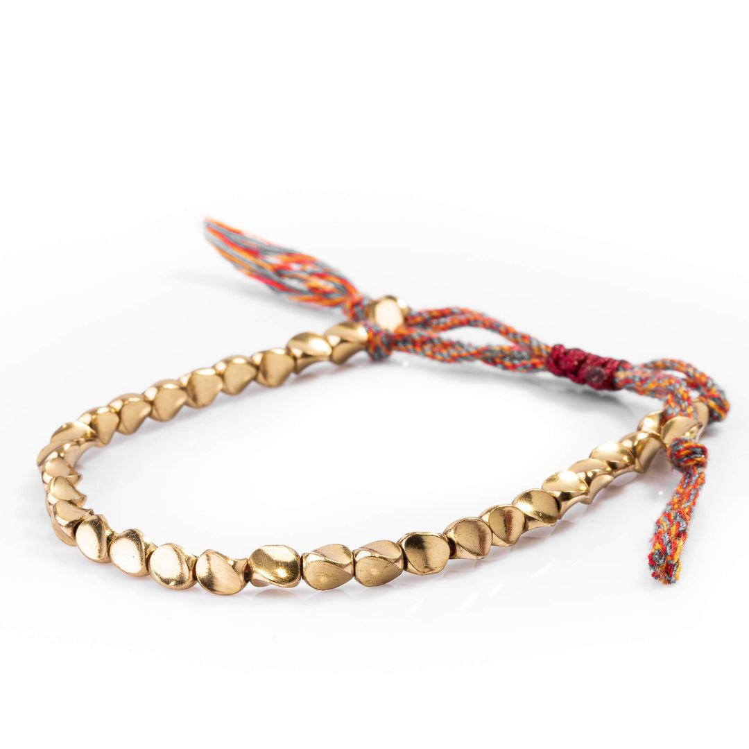 GRATUIT Bracelet tibétain fait main en perles de cuivre - Karma et Moi