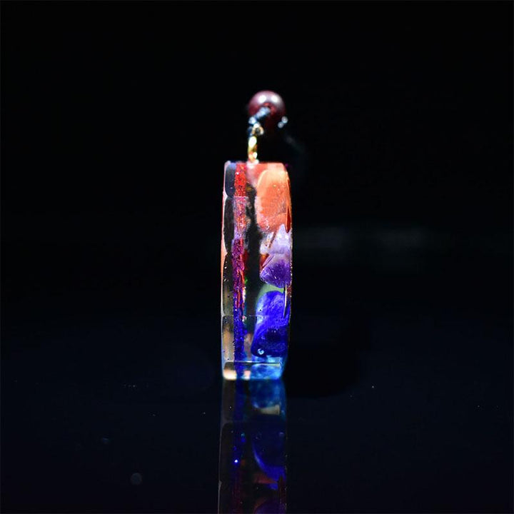 Collier avec pendentif en orgonite des 7 chakras - Karma et Moi