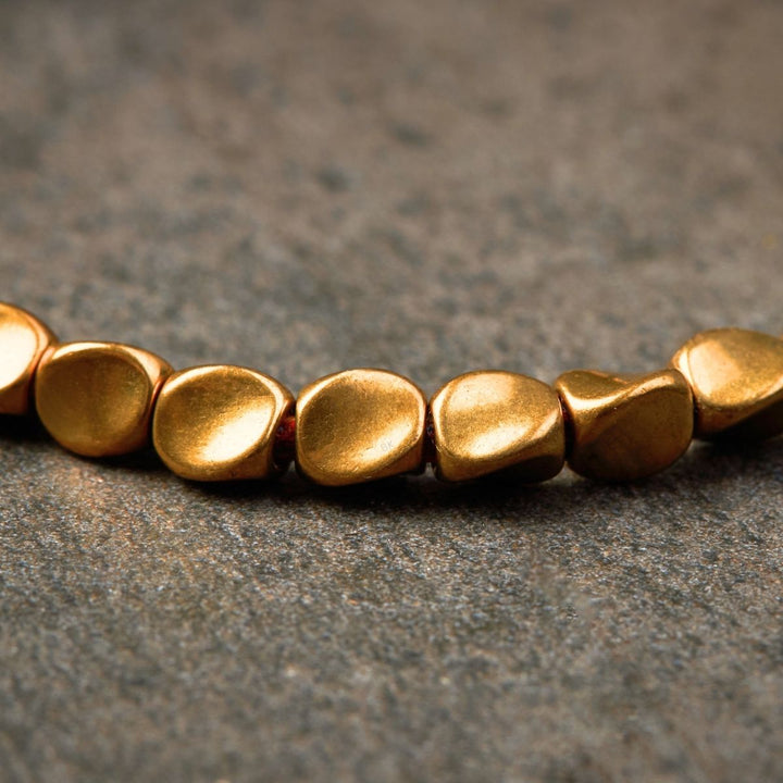 GRATUIT Bracelet tibétain fait main en perles de cuivre - Karma et Moi