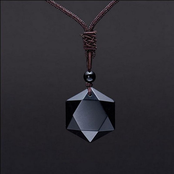 GRATUIT Talisman en obsidienne noire - Collier de protection - Karma et Moi