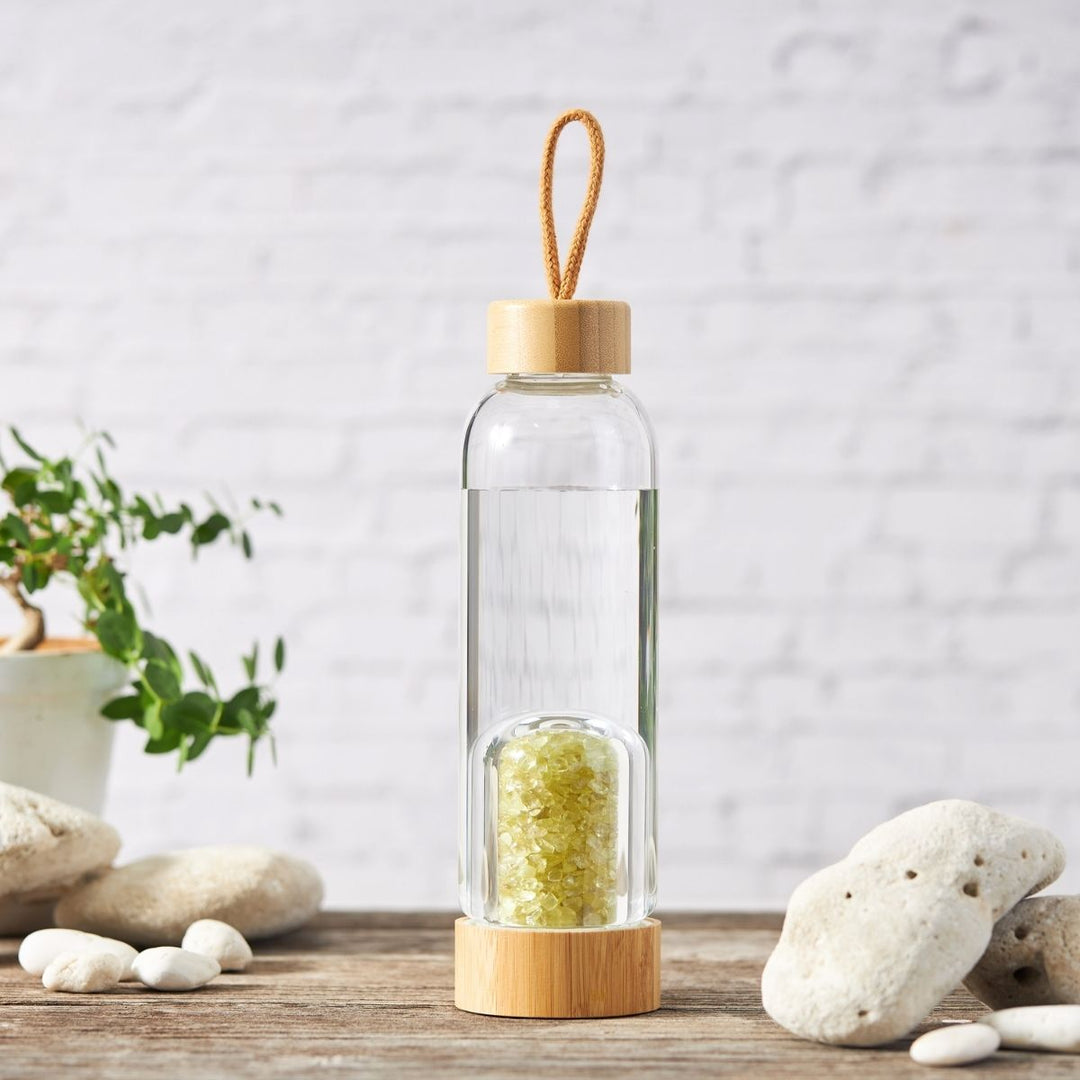 Bouteille d'eau à infusion de cristal - Eau de gemme - Karma et Moi