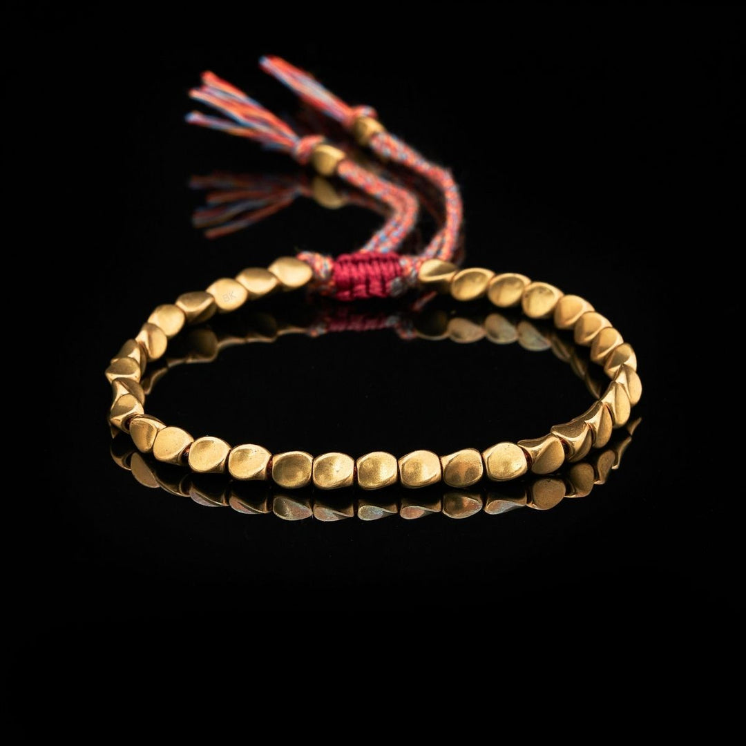 GRATUIT Bracelet tibétain fait main en perles de cuivre - Karma et Moi