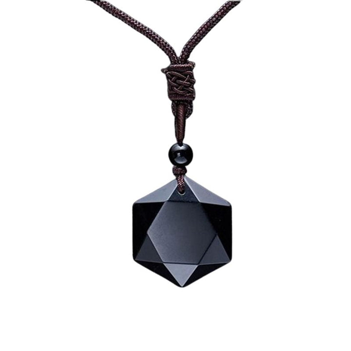 GRATUIT Talisman en obsidienne noire - Collier de protection - Karma et Moi