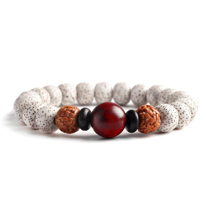 Bracelet en racine de Bodhi et bois de santal pour la tranquilité - Karma et Moi