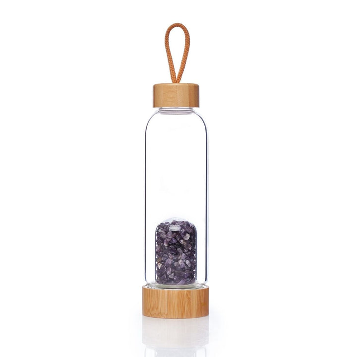Bouteille d'eau à infusion de cristal - Eau de gemme - Karma et Moi