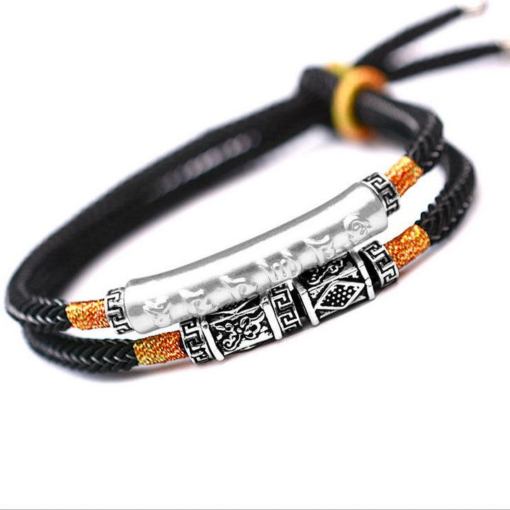 Double bracelet avec mantra tibétain - Karma et Moi