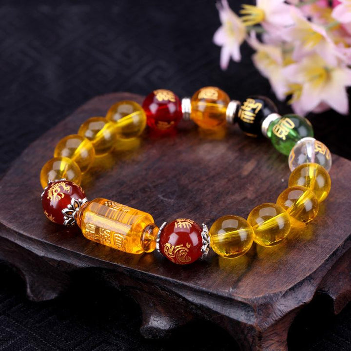 GRATUIT Bracelet Feng Shui en citrine du Dieu de la richesse - Karma et Moi