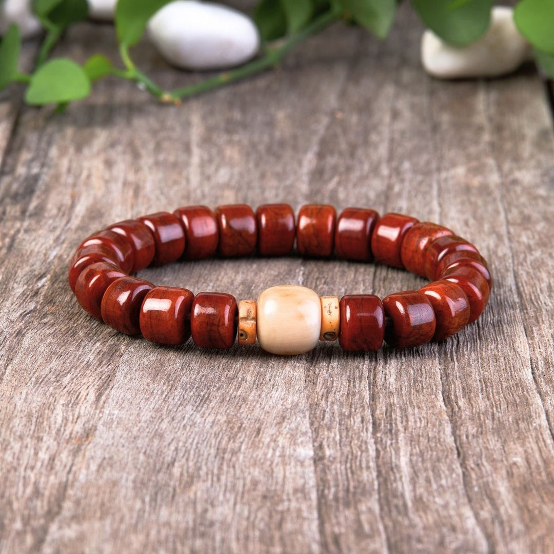 Bracelet de protection tibétain en os de yak - Karma et Moi