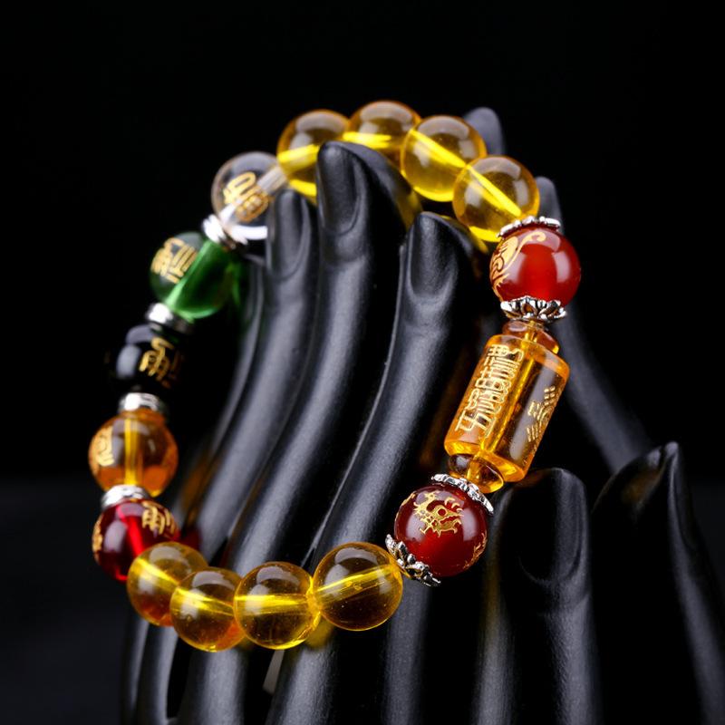 GRATUIT Bracelet Feng Shui en citrine du Dieu de la richesse - Karma et Moi