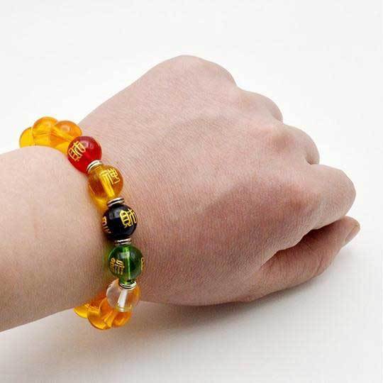 GRATUIT Bracelet Feng Shui en citrine du Dieu de la richesse - Karma et Moi