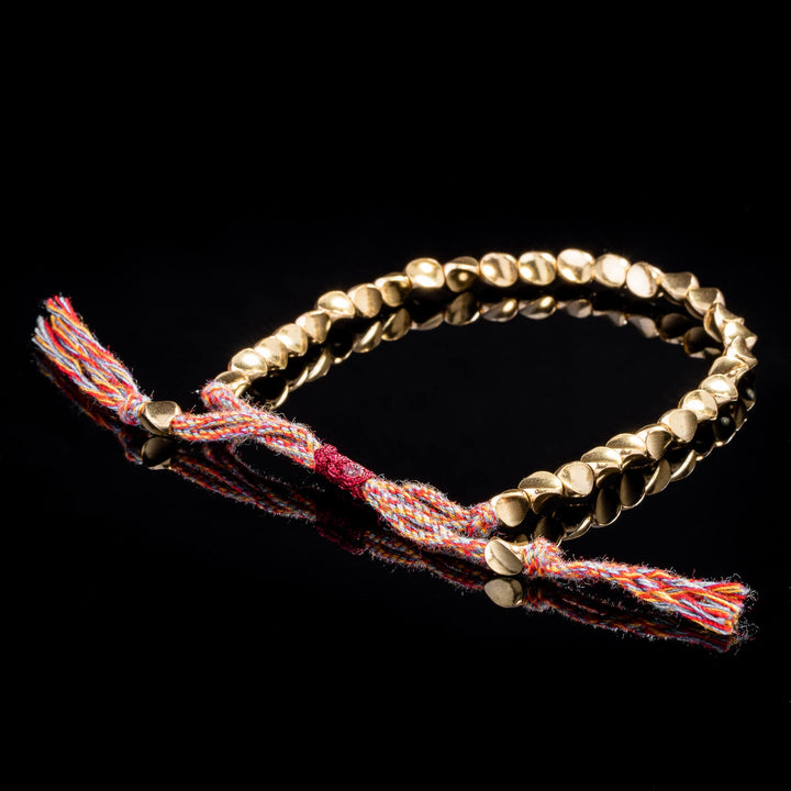 GRATUIT Bracelet tibétain fait main en perles de cuivre - Karma et Moi