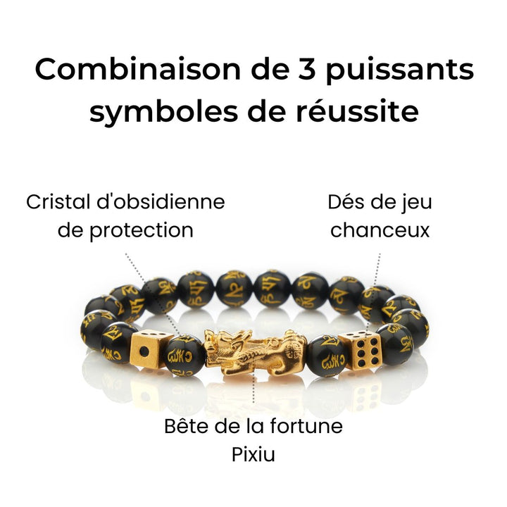 Bracelet Pixiu pour les jeux d'argent et contre les dettes - Succès optimisé - Karma et Moi