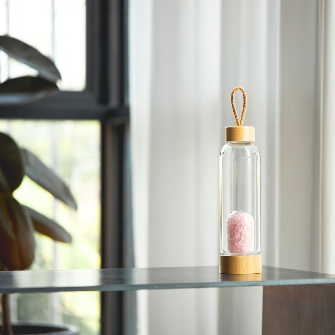 Bouteille d'eau à infusion de cristal - Eau de gemme - Karma et Moi