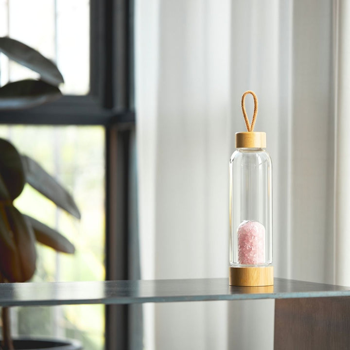 Bouteille d'eau à infusion de cristal - Eau de gemme - Karma et Moi
