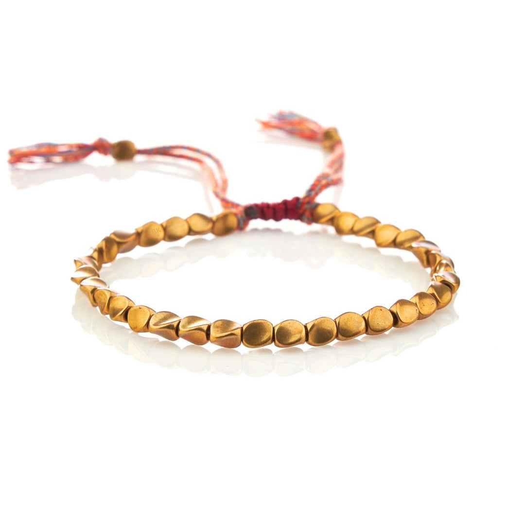 GRATUIT Bracelet tibétain fait main en perles de cuivre - Karma et Moi