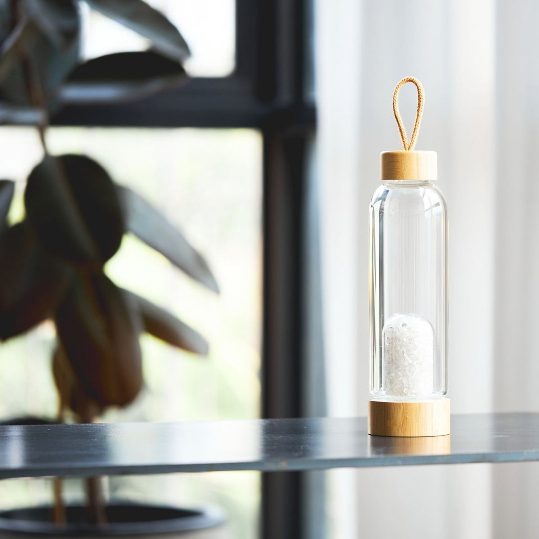 Bouteille d'eau à infusion de cristal - Eau de gemme - Karma et Moi