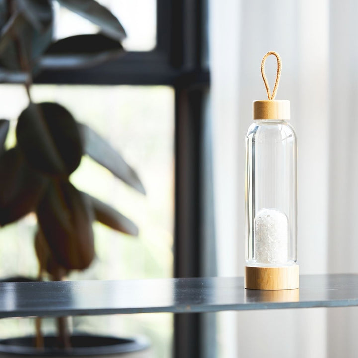 Bouteille d'eau à infusion de cristal - Eau de gemme - Karma et Moi