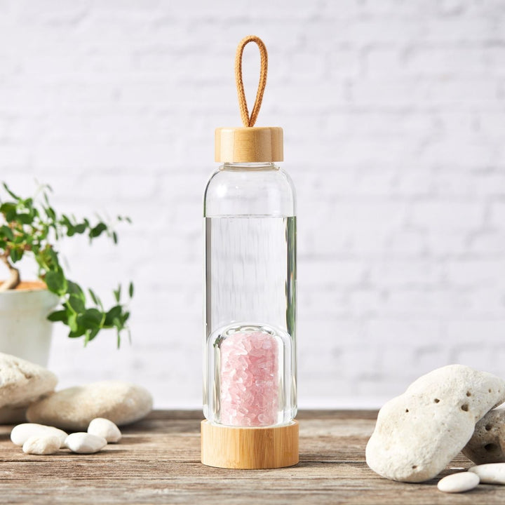 Bouteille d'eau à infusion de cristal - Eau de gemme - Karma et Moi