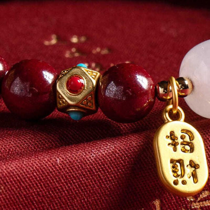 Bracelet de bonne fortune en cinabre rouge - Karma et Moi