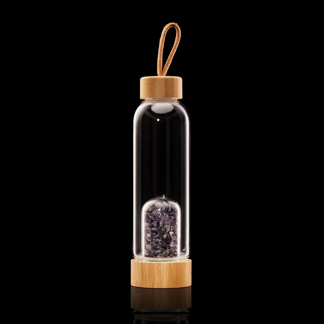 Bouteille d'eau à infusion de cristal - Eau de gemme - Karma et Moi