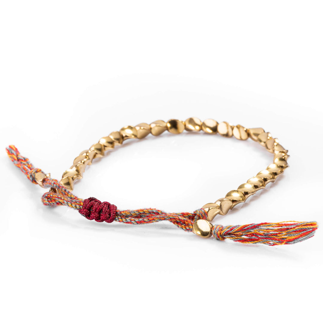 GRATUIT Bracelet tibétain fait main en perles de cuivre - Karma et Moi